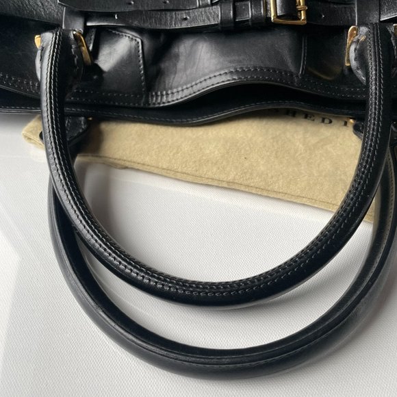 Burberry Black Leather Shoulder Bag - Picture 9 of 16